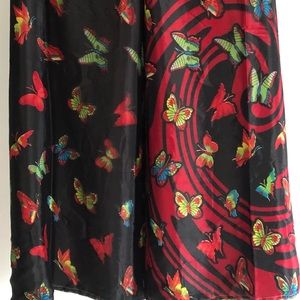 Wevez silk reversible wrap pants